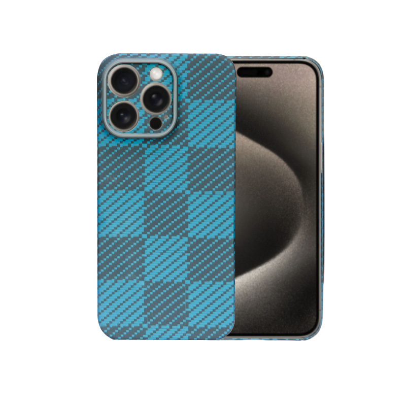 Hot Selling Classic Design Blue Magnetic Wireless Charger Customized Aramid Fiber Phone Case Supports All Phones