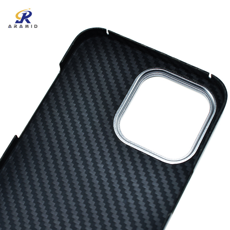 Magnetic Support Wireless Charging Carbon Aramid Fiber Phone Case For iPhone 14 Pro