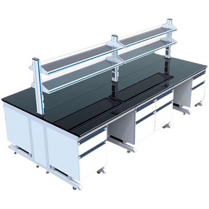 lab table school physics lab equipment set anti-corrosion Steel & wood laboratory bench for hospital