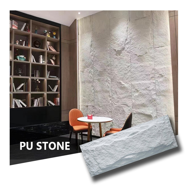 Light Weight PU Stone Panel Wall Faux Polyurethane Stone Panel 3D Wall Panel Board