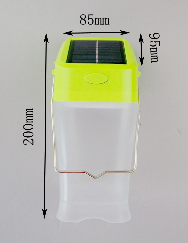 Custom Portable Small Tent Light Solar Outdoor Lamp 3w LED Mini Camping Lantern for Emergency