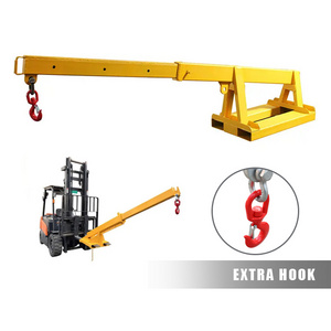 Forklift Jib Crane Forklift Boom Bearing 3T-7T Telescopic Forklift Boom Attachments