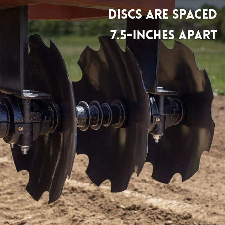 Notched Disc Harrow Plow 5 FT notched Disc Harrow For Field, Disc Harrow Disk Plow Tractor Accessories