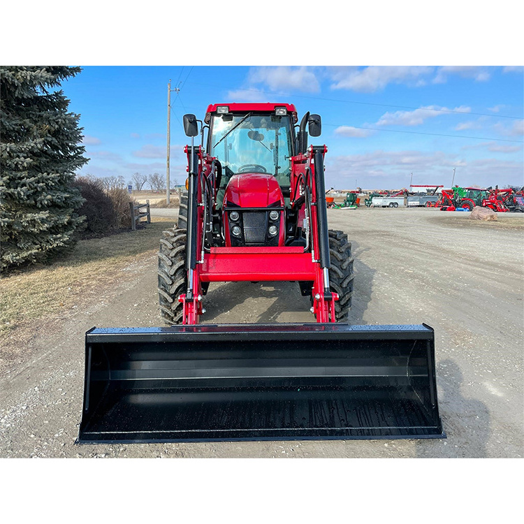 Cabin Agricultural  Tractors With Implements And Loader EPA 4WD 75hp Farming Tractor