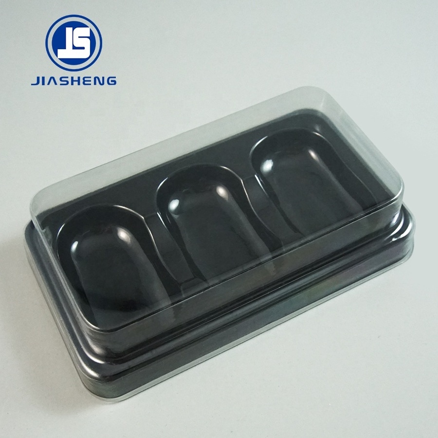 3 PCS Transparent Blister Plastic Macaron Packaging Boxes