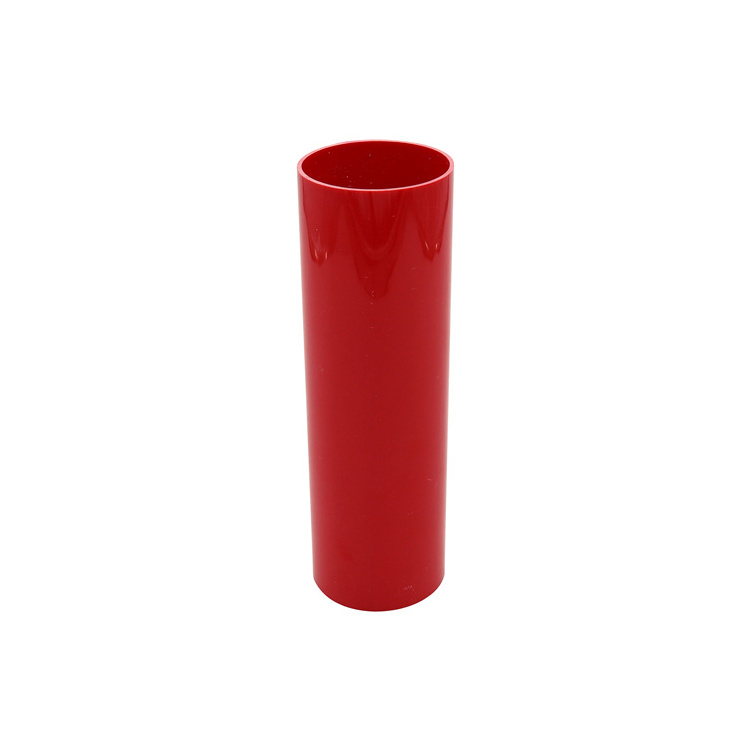 Custom Plastic Tube Rigid Pipe Red Oval PVC Pipe For Traffic Warning Manufacturers Pvc