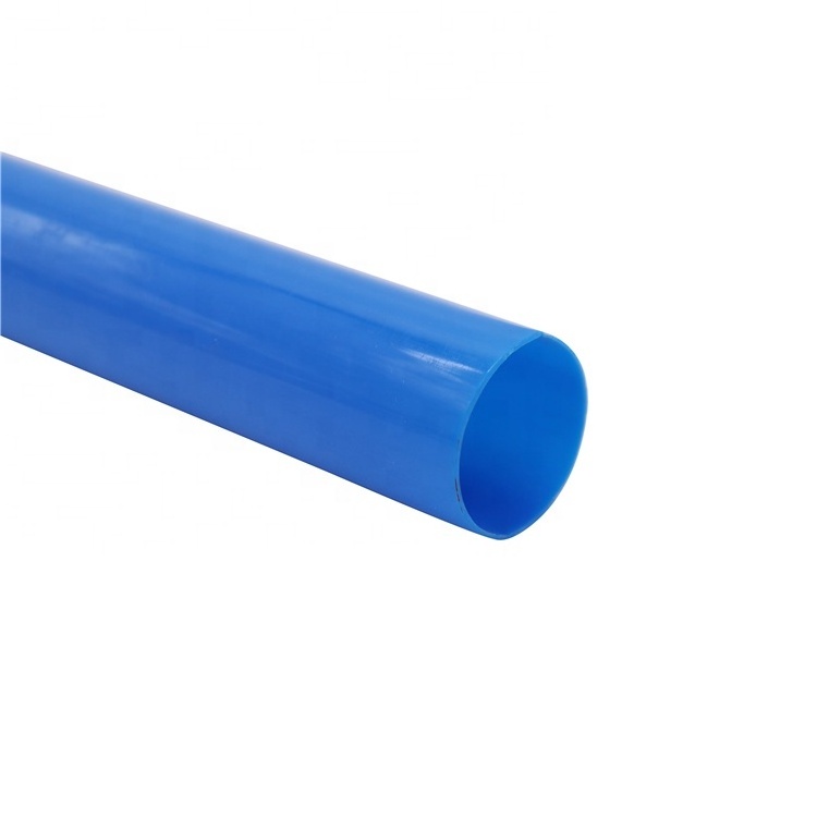 PVC Material Plastic Tubing Blue Pipe Pvc Custom Polycarbonate For Light Use Furniture-Grade Round Tubing