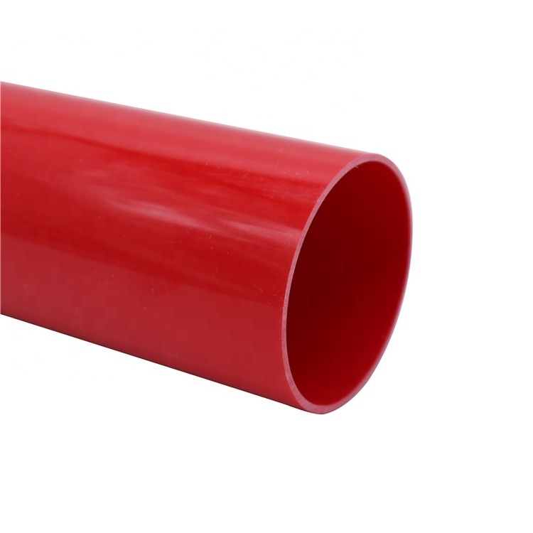 High Quality Custom Plastic Tube Pipe Red Oval Factory Supply Pvc Water Pipe