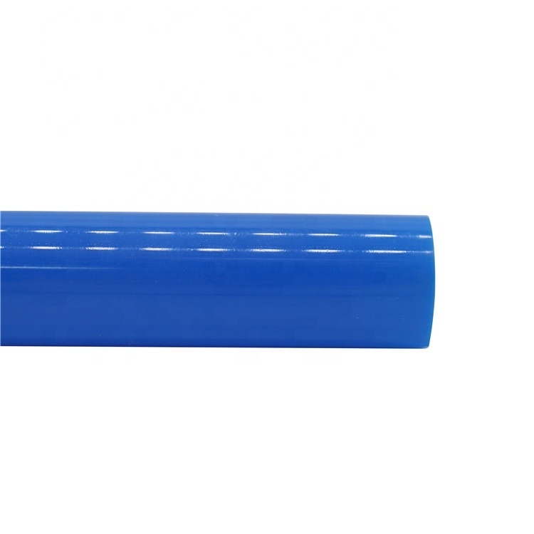 PVC Material Plastic Tubing Blue Pipe Pvc Custom Polycarbonate For Light Use Furniture-Grade Round Tubing