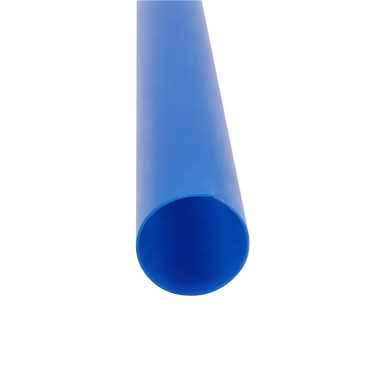 PVC Material Plastic Tubing Blue Pipe Pvc Custom Polycarbonate For Light Use Furniture-Grade Round Tubing