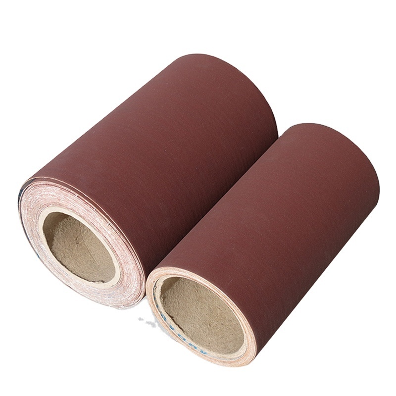 Factory Customize Aluminum Oxide Sandpaper Flexible Emery Cloth Roll Abrasives Cloth Roll For Metal Polishing