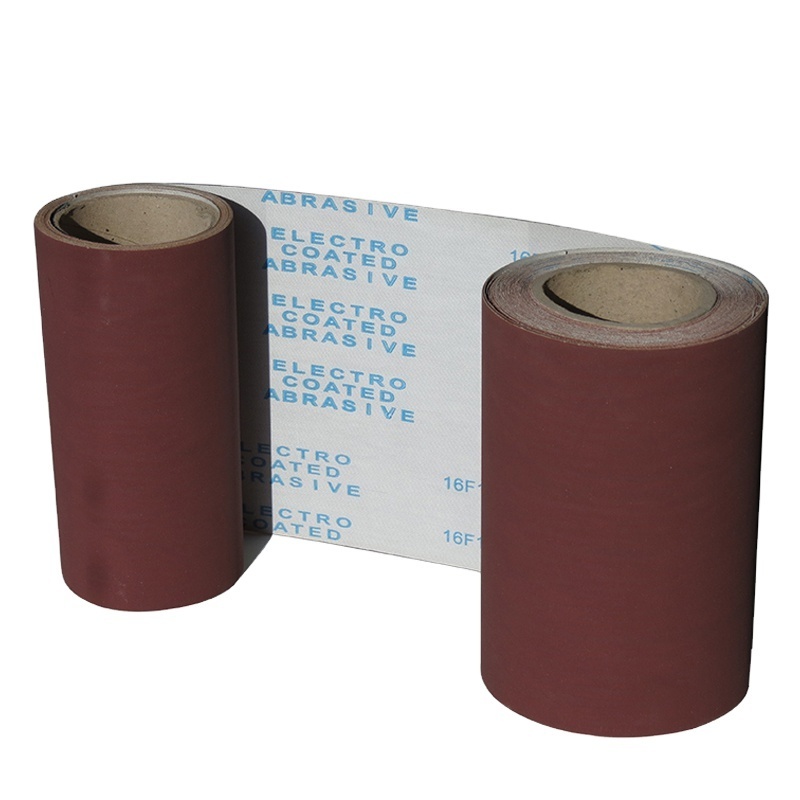 Factory Customize Aluminum Oxide Sandpaper Flexible Emery Cloth Roll Abrasives Cloth Roll For Metal Polishing