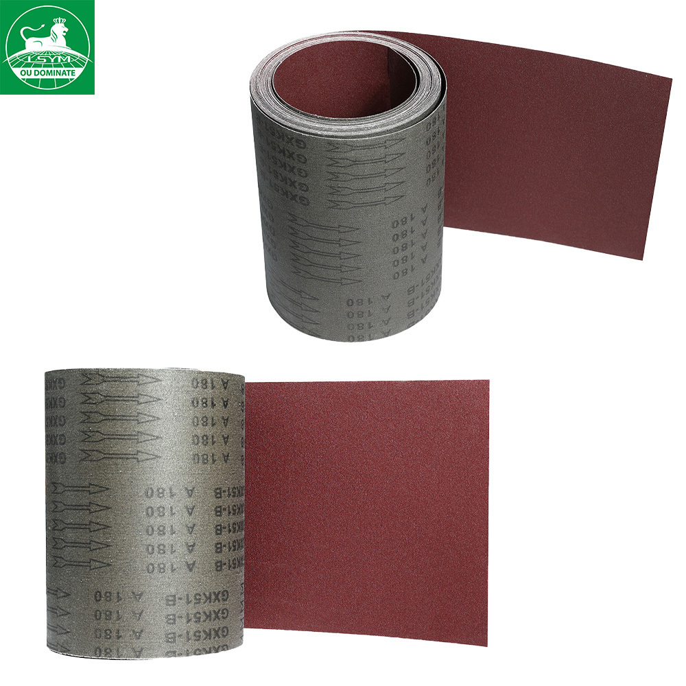 1.4m*100m GXK51-B Aluminum Oxide Abrasive Emery sanding Cloth roll for grinding wood and metal