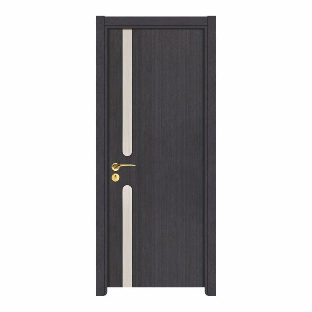 Casen simple design interior PVC door Melamine door Flat design wooden door for house