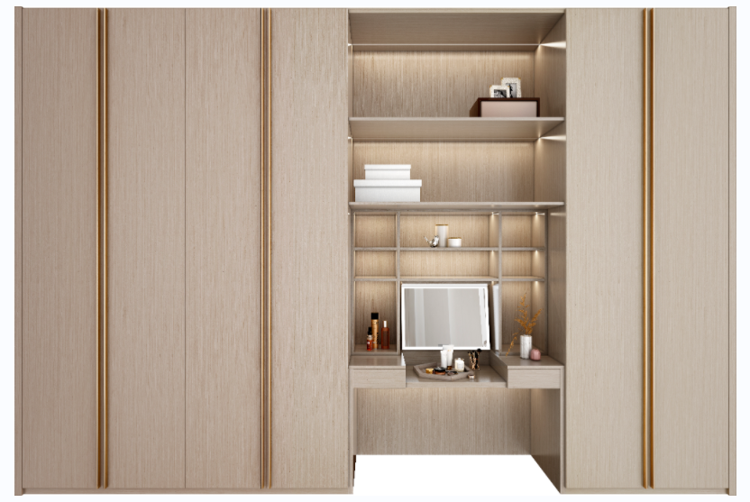 Factory supply price Luxury stylish Cabinet Walk in Wardrobe Powerful storage system cloth closet solid wood wardrobe