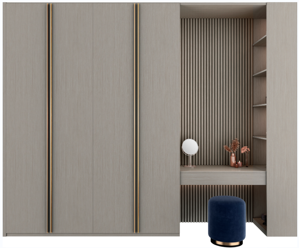 Factory supply price Luxury stylish Cabinet Walk in Wardrobe Powerful storage system cloth closet solid wood wardrobe