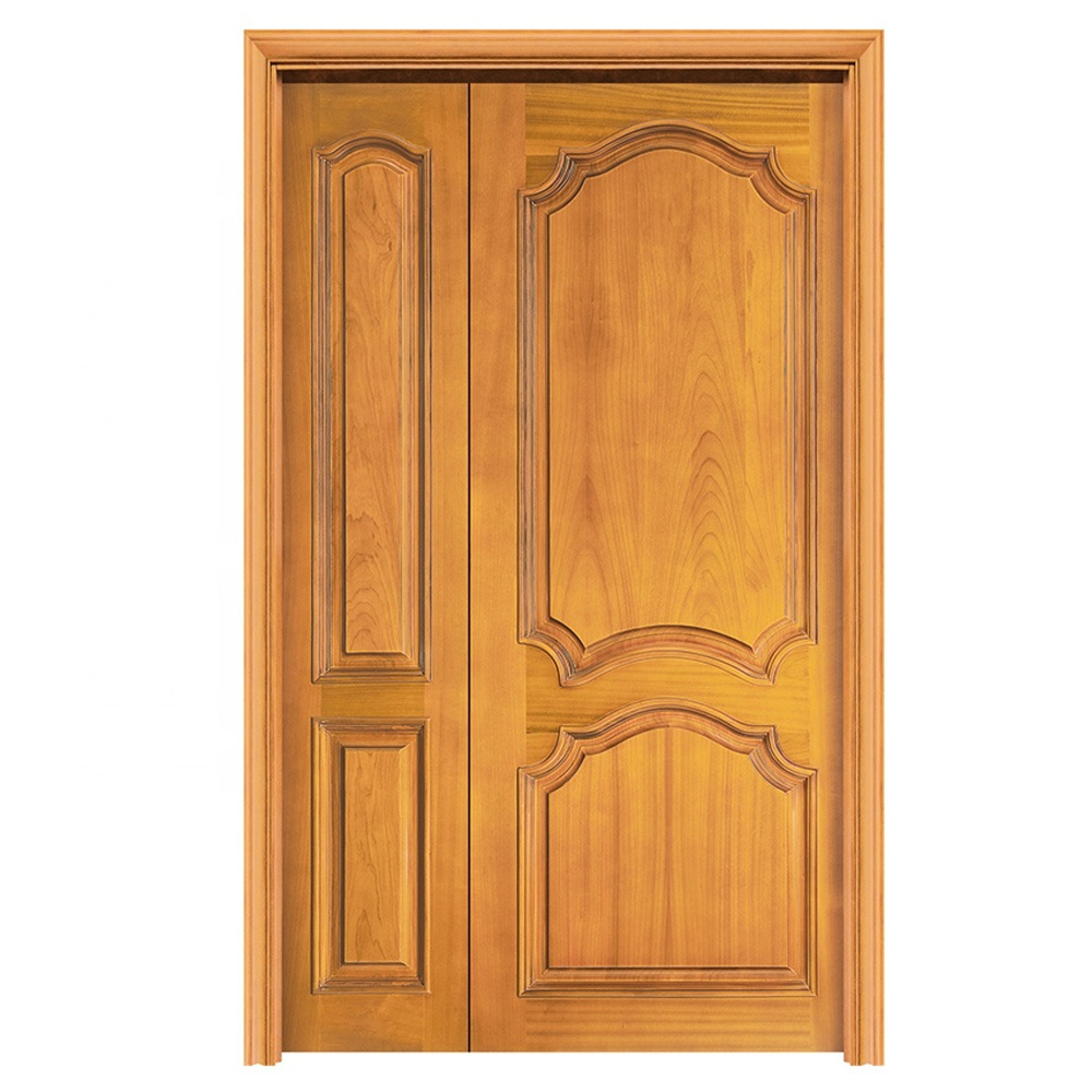 CASEN Modern Residential Houses Wooden Doors for House Interior Doors with Frames Wood Bedroom Safe Double Swing Interior Solid