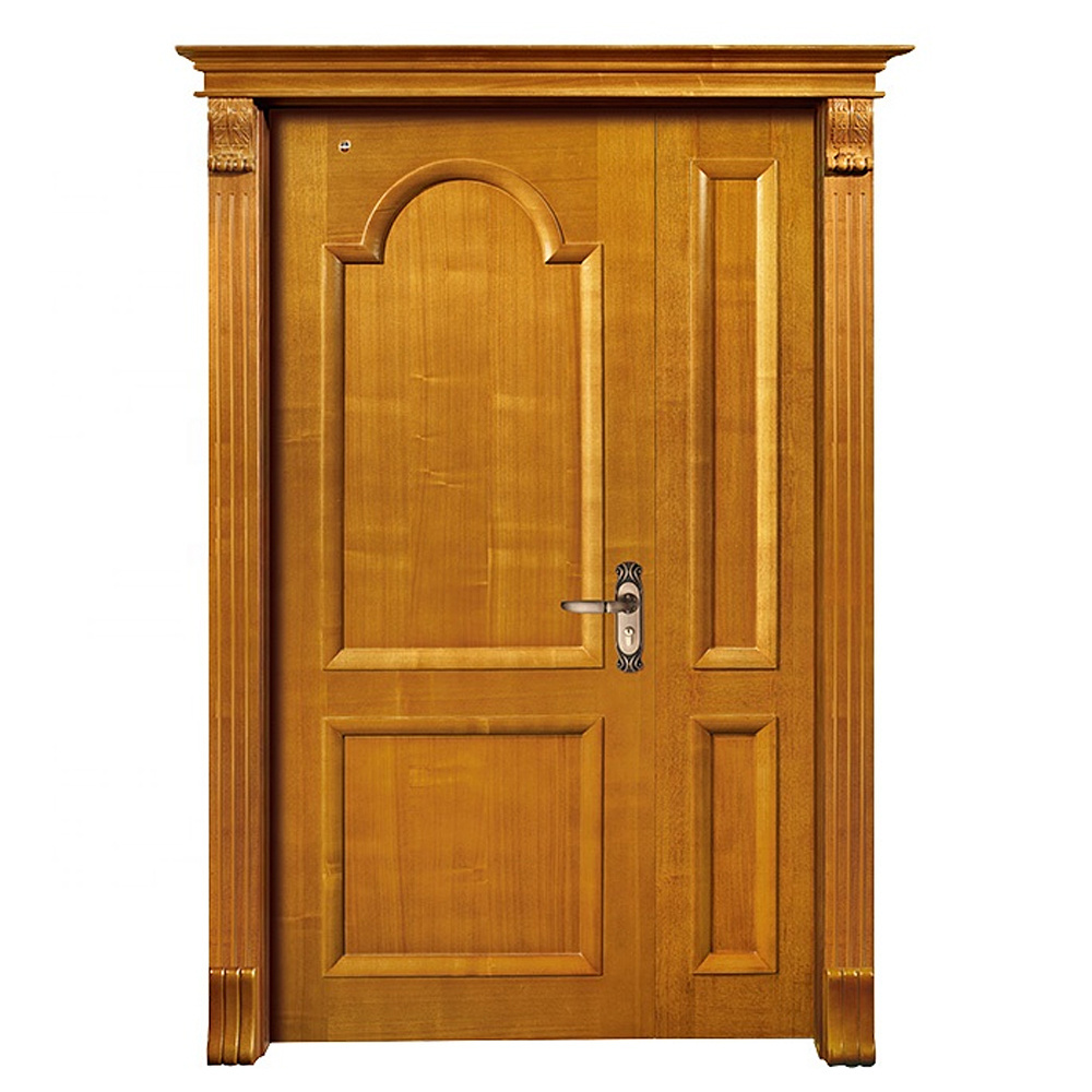 CASEN Modern Residential Houses Wooden Doors for House Interior Doors with Frames Wood Bedroom Safe Double Swing Interior Solid