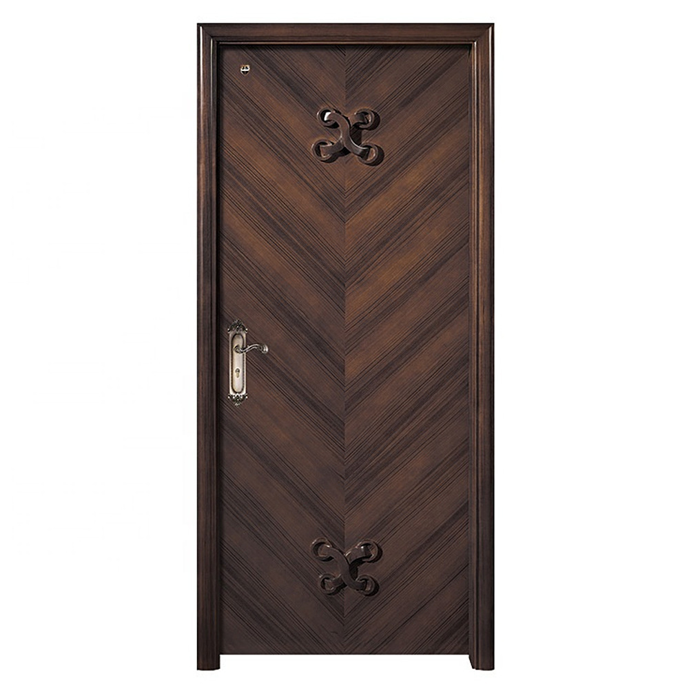 CASEN Competitive Price New Design Interior Modern Security Solid wooden Door For Houses Apartment Bedroom