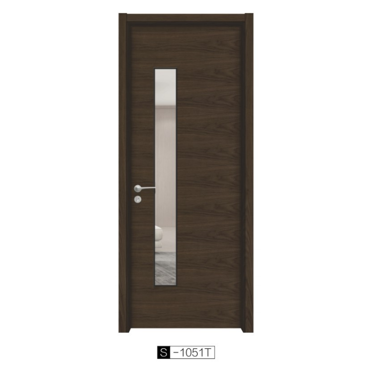 2023 CANSE NEW Product Luxury Good Quality Composite Wood Walnut veneer Interior Swinging Decoration Wooden Flush Door