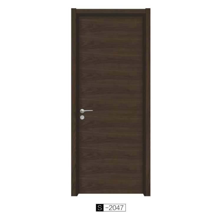 2023 CANSE NEW Product Luxury Good Quality Composite Wood Walnut veneer Interior Swinging Decoration Wooden Flush Door