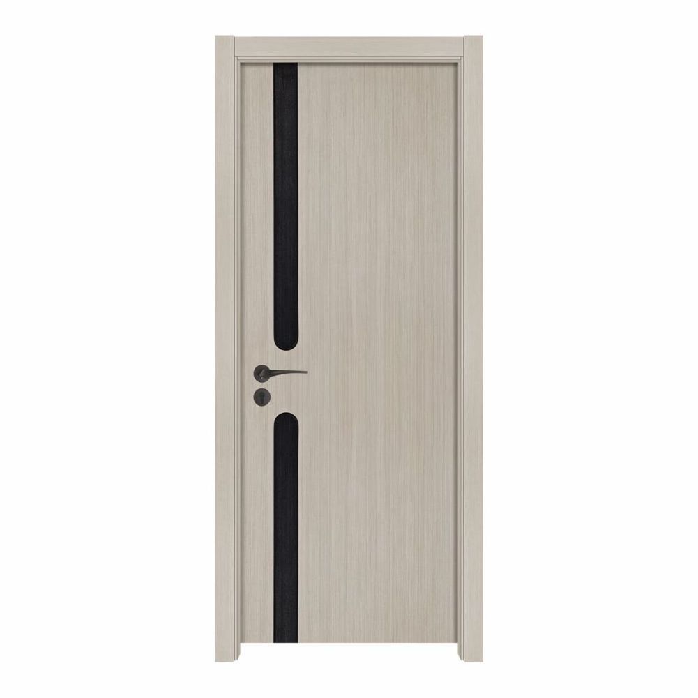 Casen simple design interior PVC door Melamine door Flat design wooden door for house