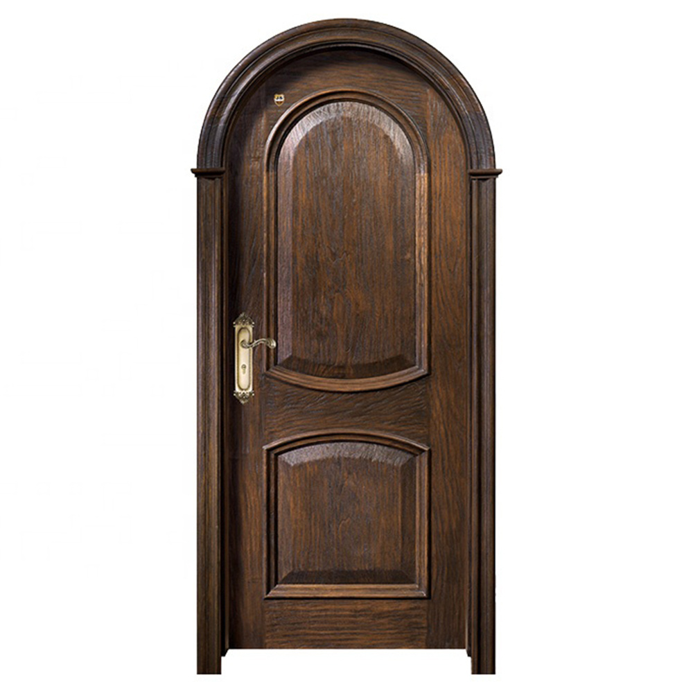 CASEN fancy design white primed cherry interior wooden rounded door