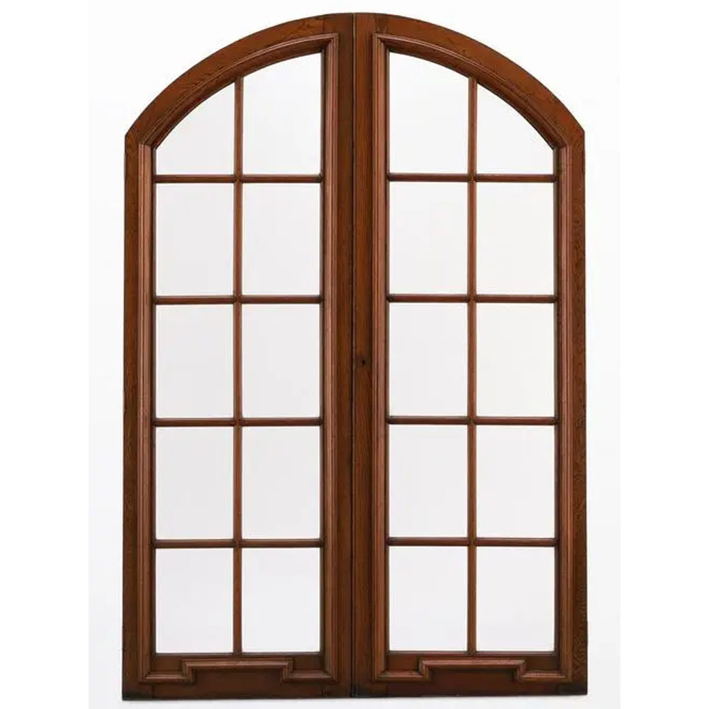 hot sale double wooden entry door with arched frame front double door arch main entrance double door