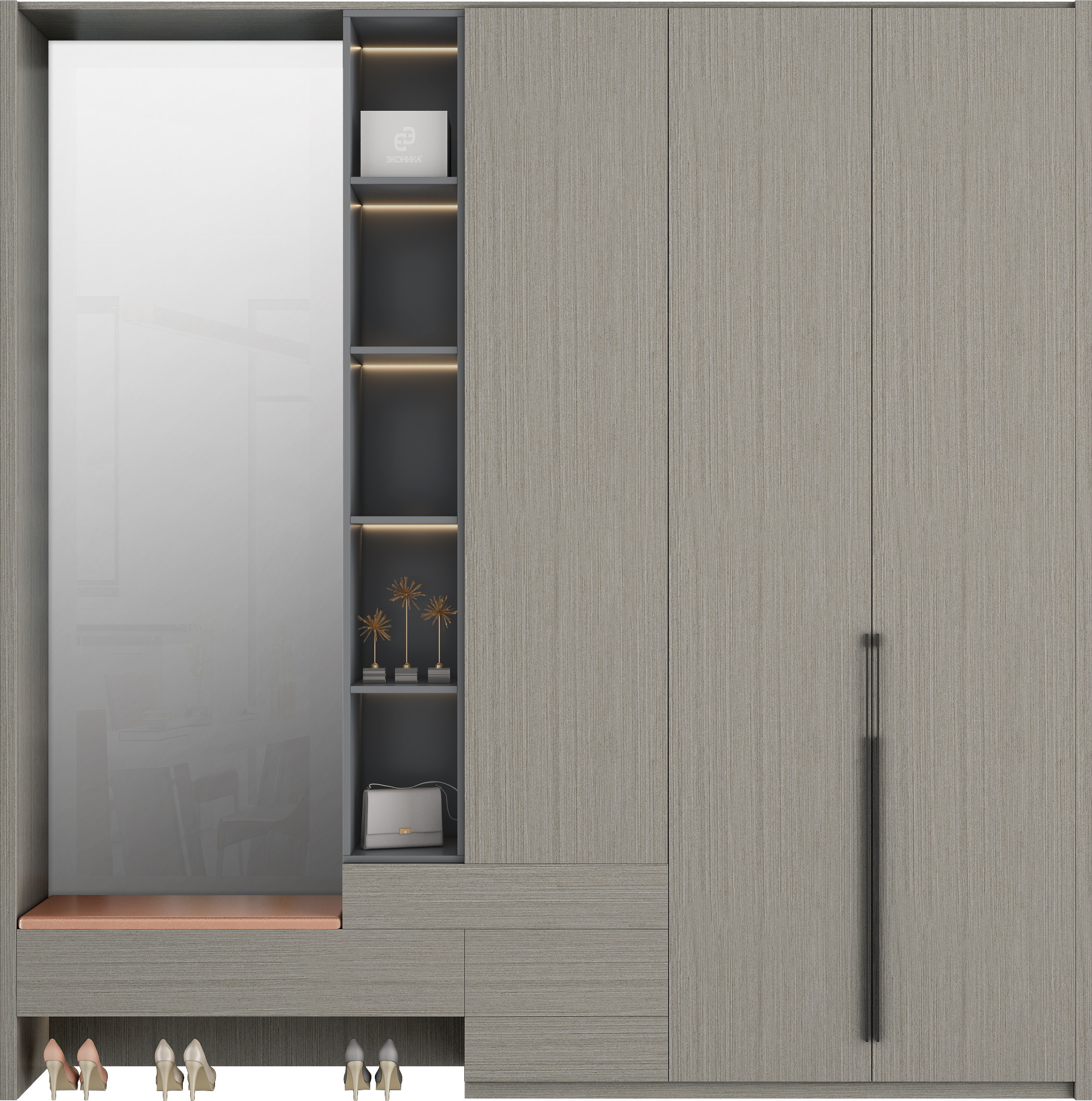 guangzhou Furniture Wardrobe Modern Clothing Storage Cabinets And Armoire