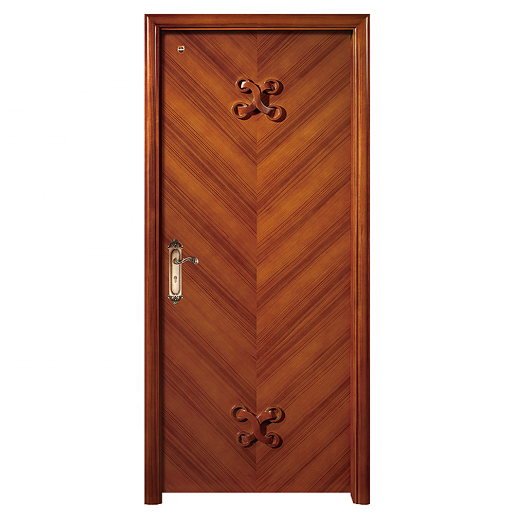 CASEN Competitive Price New Design Interior Modern Security Solid wooden Door For Houses Apartment Bedroom