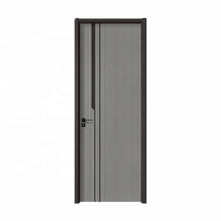 CASEN Factory direct sales soundproof doors modern design interior solid wooden door for houses bathroom bedroom