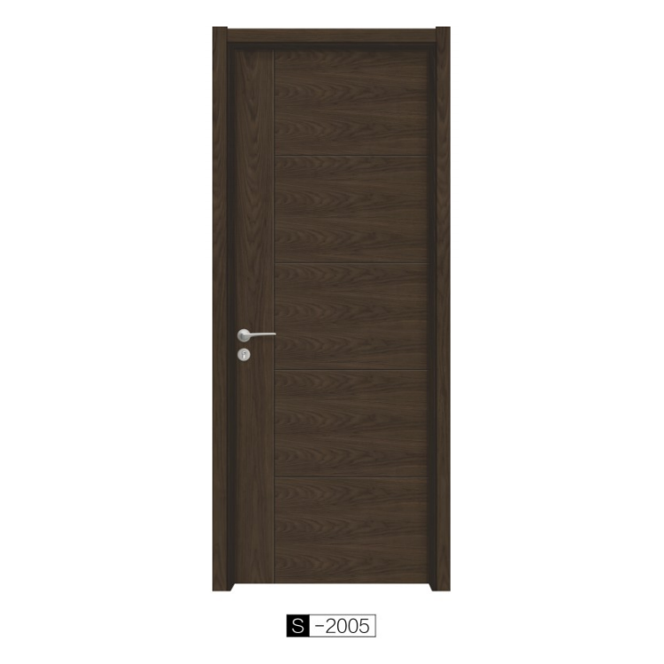 2023 CANSE NEW Product Luxury Good Quality Composite Wood Walnut veneer Interior Swinging Decoration Wooden Flush Door