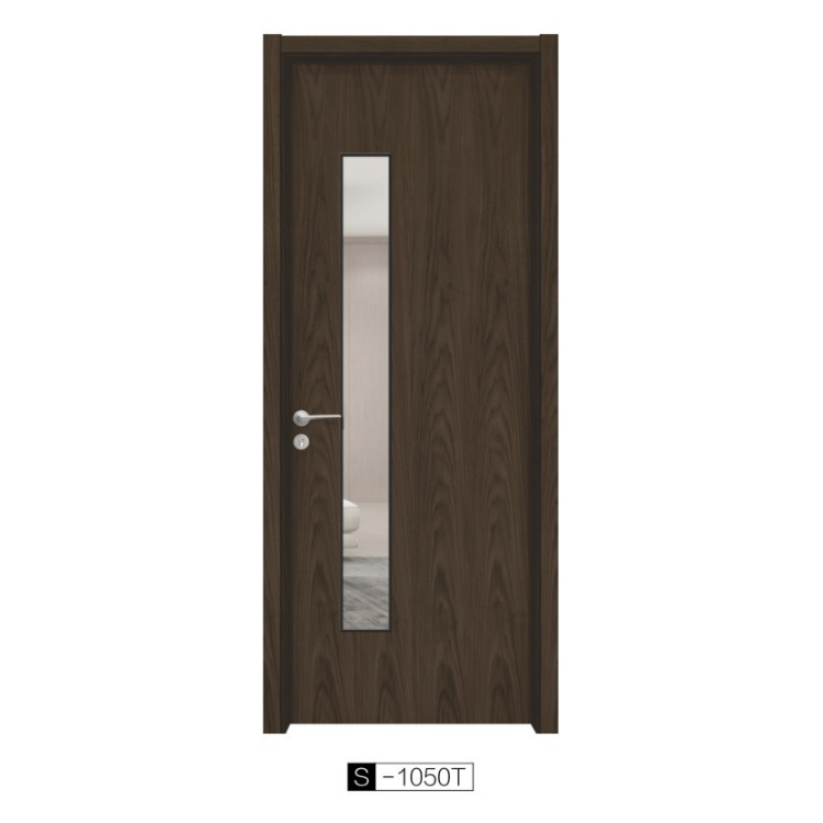 2023 CANSE NEW Product Luxury Good Quality Composite Wood Walnut veneer Interior Swinging Decoration Wooden Flush Door