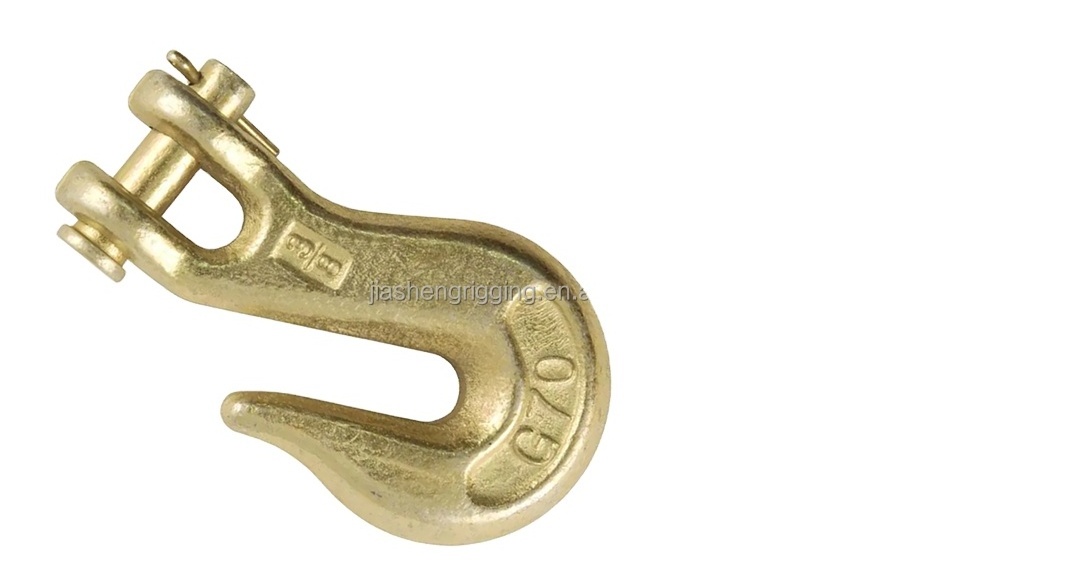 A-330 H-330 Galvanized Drop Forged Alloy Steel US Type Chain Lifting Clevis Grab Hook