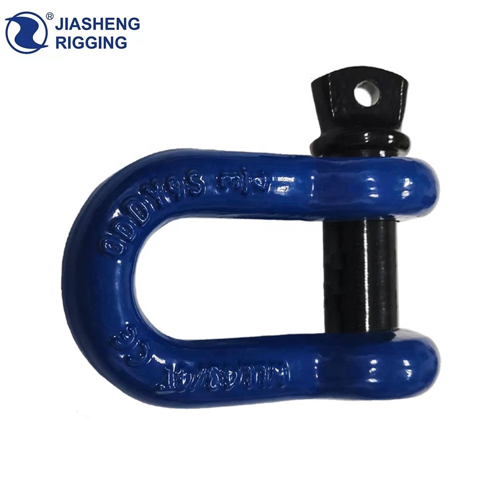 JIASHENG G-210 heavy duty 6.5 ton d ring shackle for key chain