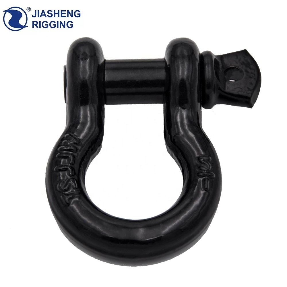 High Quality hardware products  d bow shackle fob key ring spring double  g209  hitch shackle