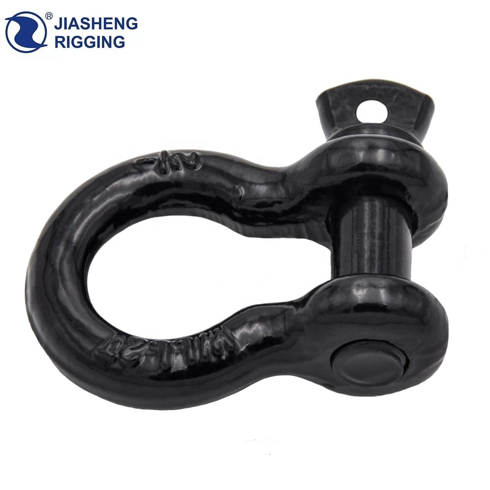 High Quality hardware products  d bow shackle fob key ring spring double  g209  hitch shackle