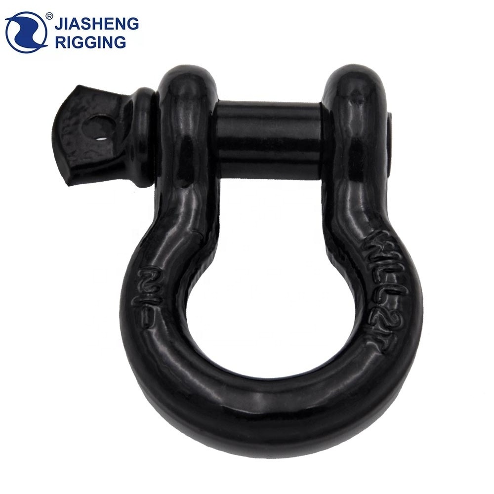 High Quality hardware products  d bow shackle fob key ring spring double  g209  hitch shackle