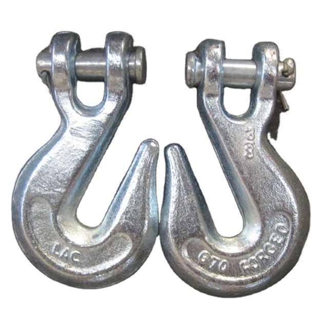 A-330 H-330 Galvanized Drop Forged Alloy Steel US Type Chain Lifting Clevis Grab Hook