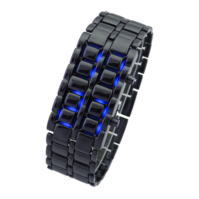 European and American Unique Creative Lava Led Trendy Men's Stainless Steel lover's  Watch Bracelet Couple Retro Men's Watch