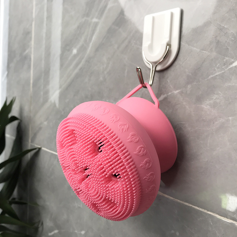 Wholesale Soft Loofah Shower Brushes Exfoliating Silicone Body Scrubber and Hair Shampoo Brush