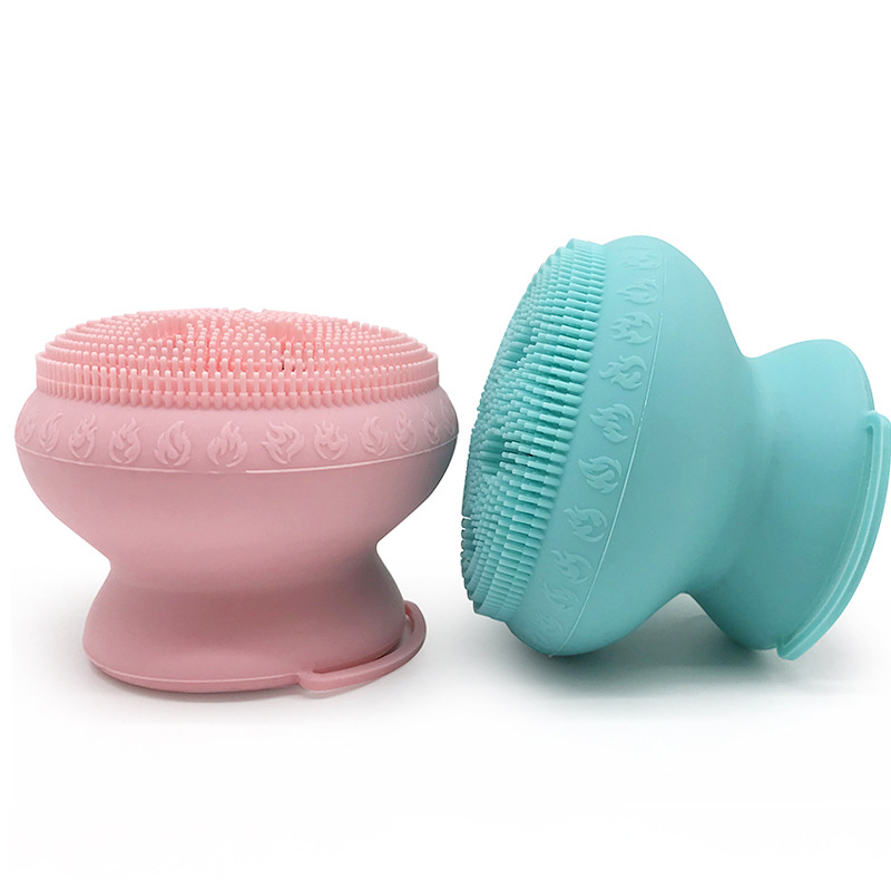 Wholesale Soft Loofah Shower Brushes Exfoliating Silicone Body Scrubber and Hair Shampoo Brush