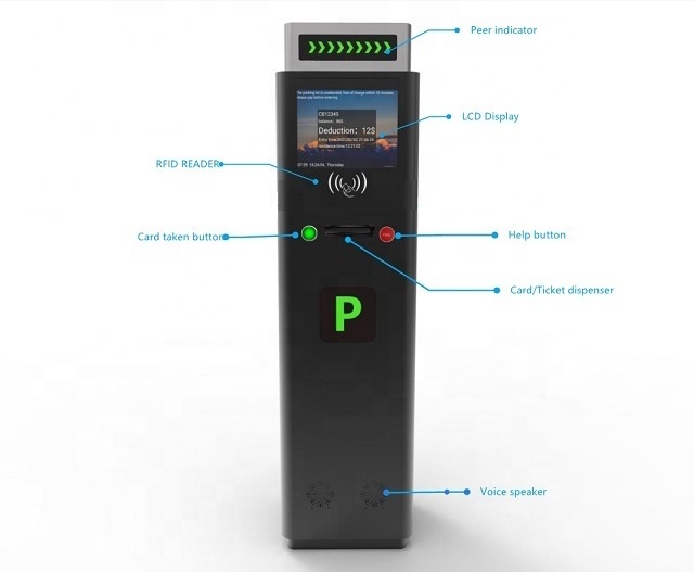 Source Factory Self Vending Machine Automatic Parking Ticket Dispenser Smart Parking System