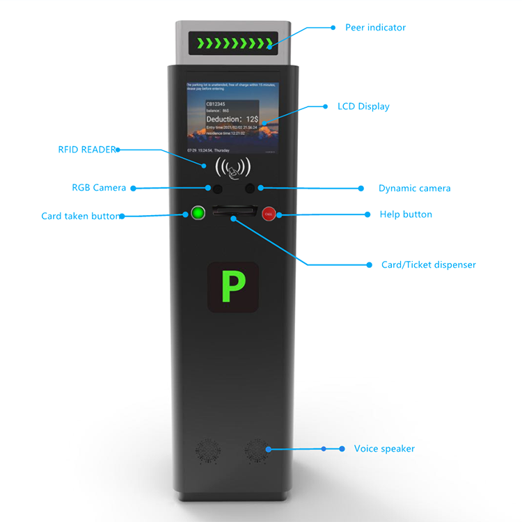 Karsun Guaranteed Quality Proper Price Smart Car Park System  Ticket Dispenser for Parking Lot