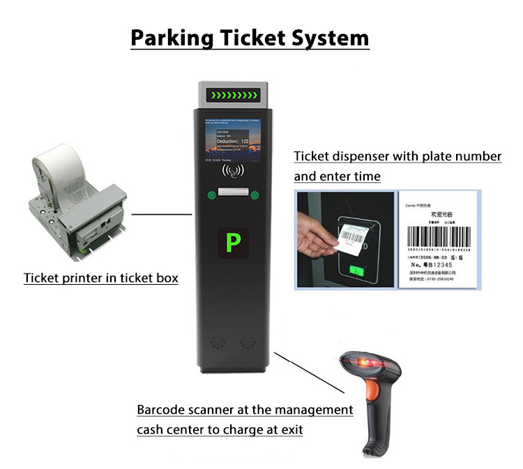 Karsun Guaranteed Quality Proper Price Smart Car Park System  Ticket Dispenser for Parking Lot