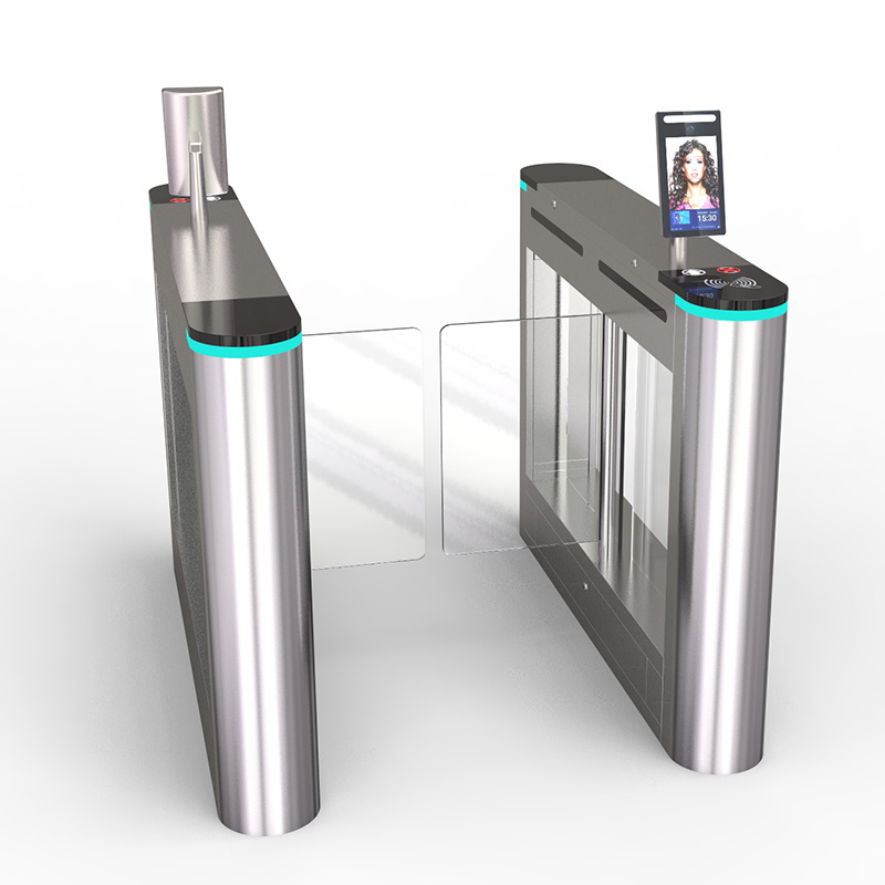 Entrance automatic security small swing turnstile barrier fast speed gate swing barrier qr code turnstile with access control