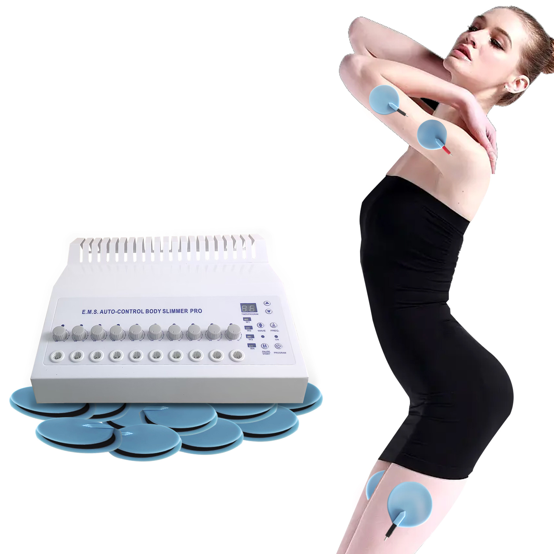 8317 Profesional electro therapy muscle stimulator machine full body EMS massage