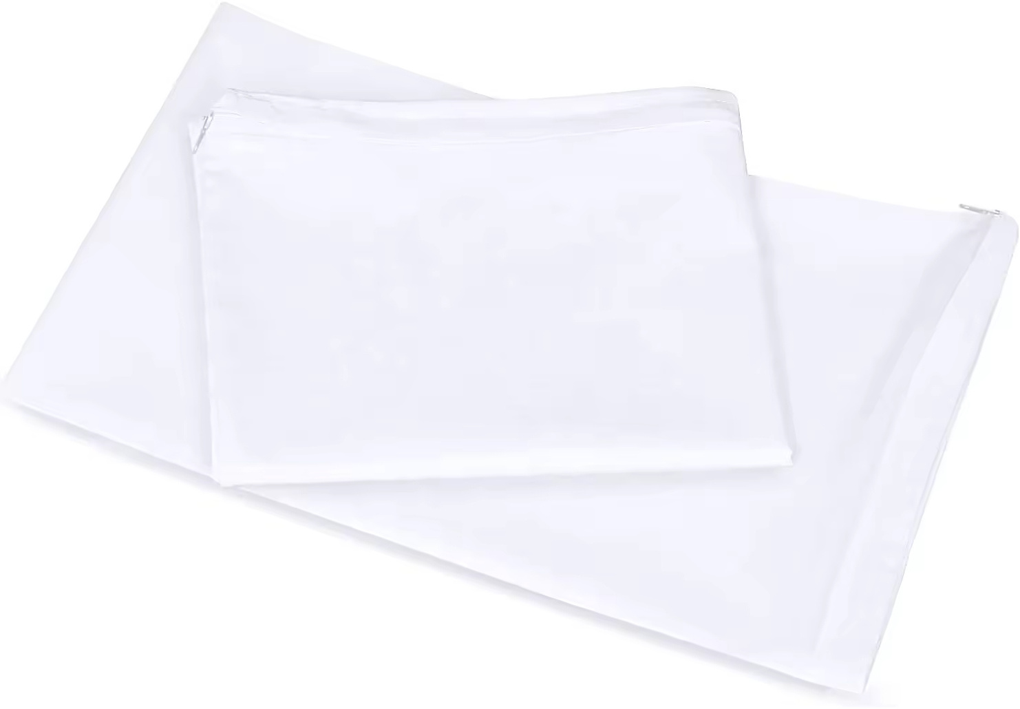 Premium White Cooling Breathable Pillowcases 2 Pack with Envelope Bamboo Microfibre Pillow Cases