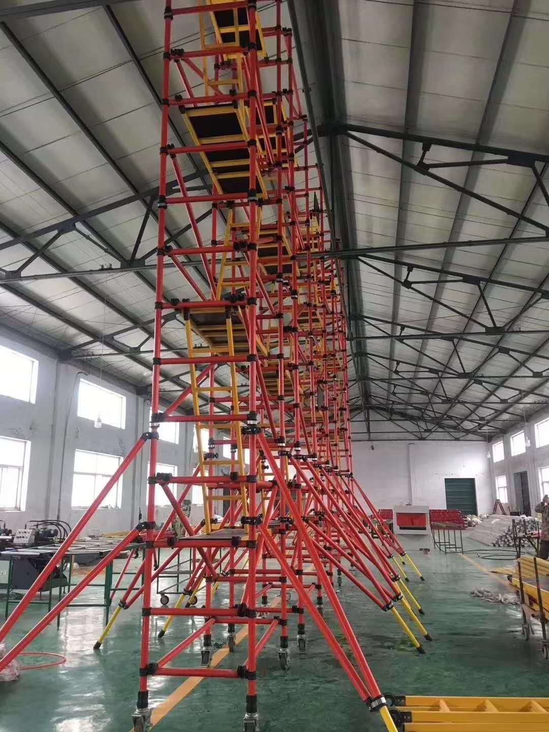 fiberglass electric non conductive scaffolding platforms 6.5ft to 49ft