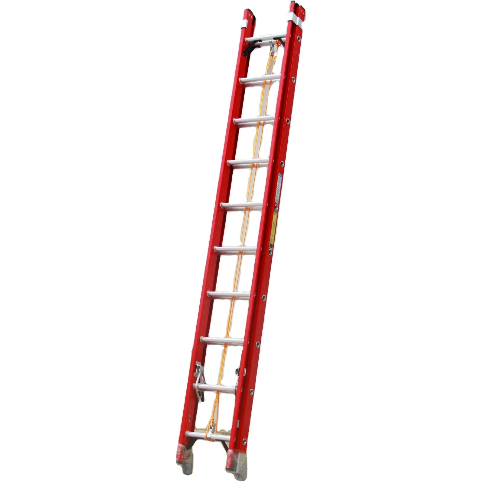 High Strength pultrusion safety lightweight 24 Step 28 ft fiberglass extension ladder escaleras